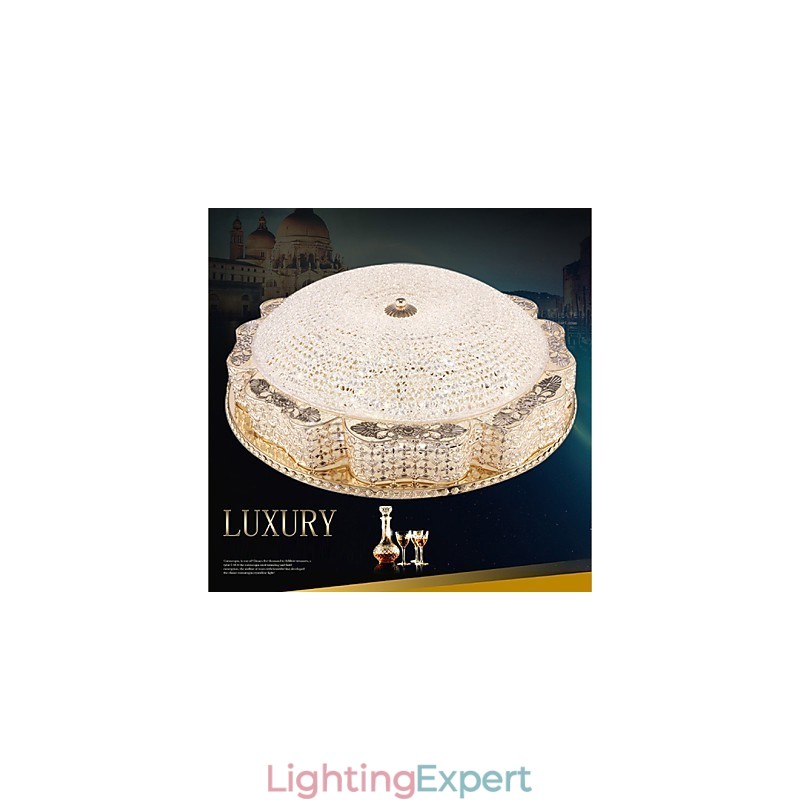 Modern Luxury Crystal Ceiling mounted Light Absorb Dome Light Diameter 50CM