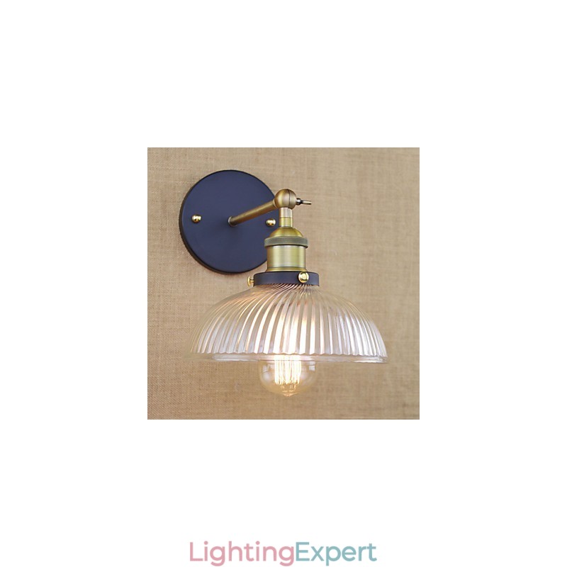 American Country Retro Creative Personality Popular Decorative Glass Wall Lamp