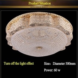Modern Luxury Crystal Ceiling mounted Light Absorb Dome Light Diameter 50CM
