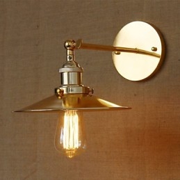 Minimalist Industrial Style Villa Nostalgic Golden Umbrella In Front Of The Church Aisle Decorated Wall