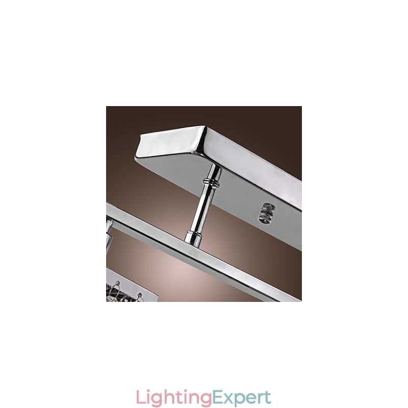 Linear Chandelier Island Light Crysal 3 Lights