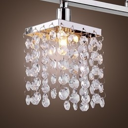 Linear Chandelier Island Light Crysal 3 Lights