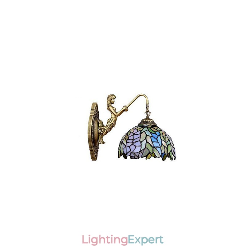 European Contracted Rural Creative Wrought Iron Wall Lamp Lights