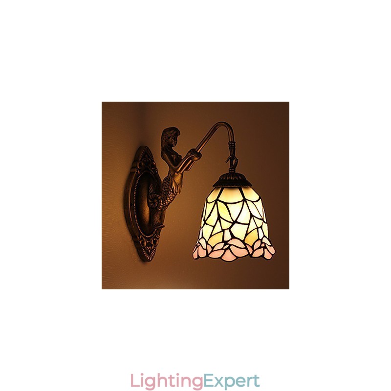 European Contracted Rural Creative Wrought Iron Wall Lamp Lights