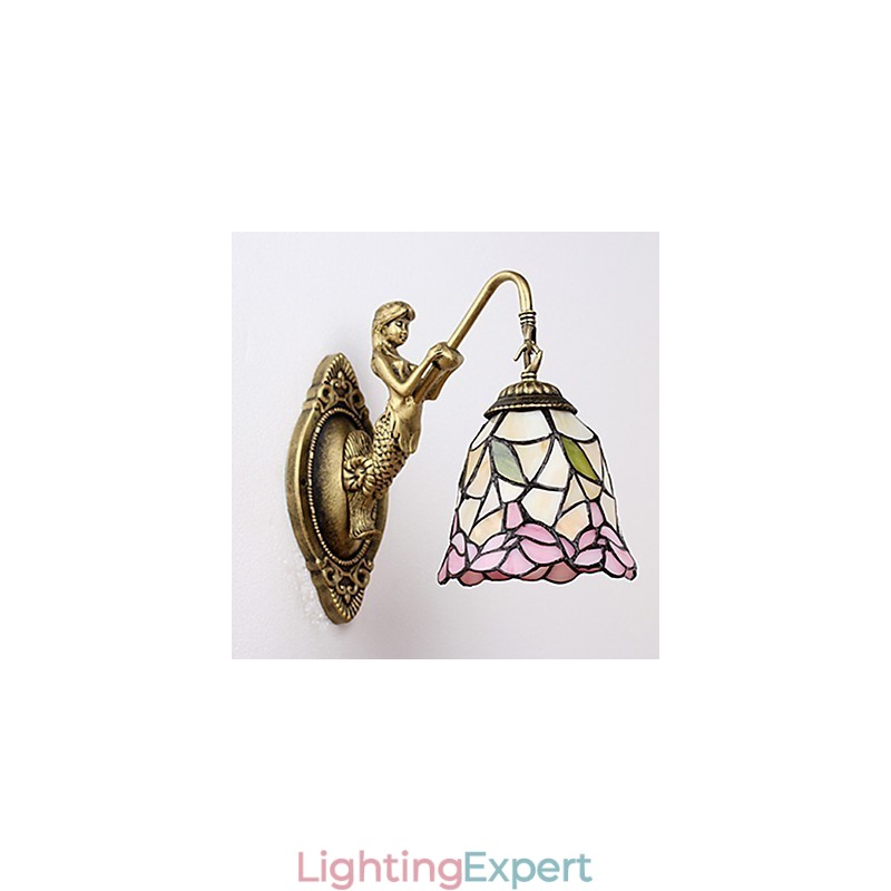 European Contracted Rural Creative Wrought Iron Wall Lamp Lights