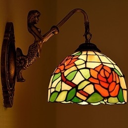 European Contracted Rural Creative Wrought Iron Wall Lamp Lights