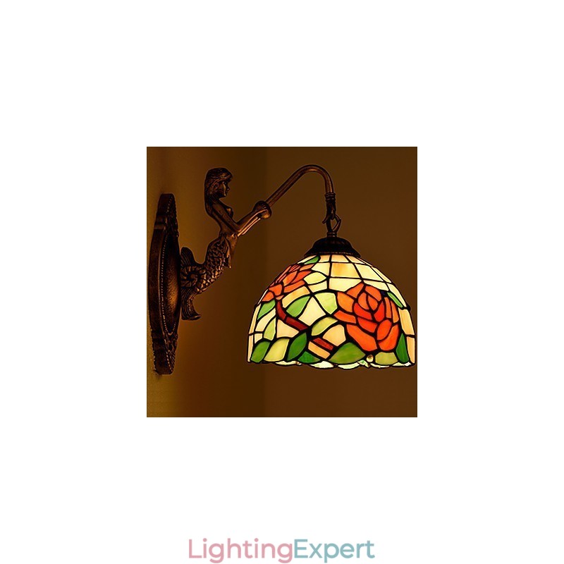 European Contracted Rural Creative Wrought Iron Wall Lamp Lights