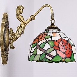 European Contracted Rural Creative Wrought Iron Wall Lamp Lights