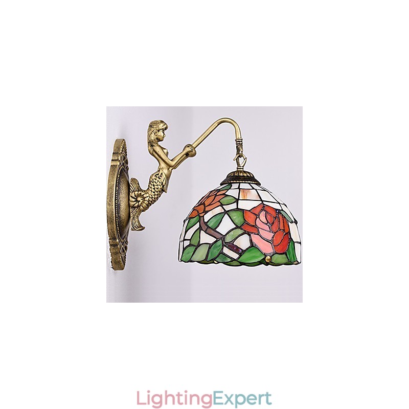 European Contracted Rural Creative Wrought Iron Wall Lamp Lights