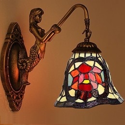 European Contracted Rural Creative Wrought Iron Wall Lamp Lights
