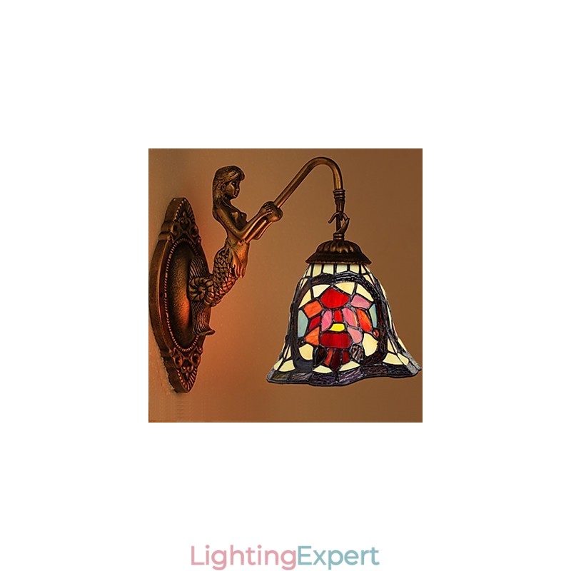 European Contracted Rural Creative Wrought Iron Wall Lamp Lights