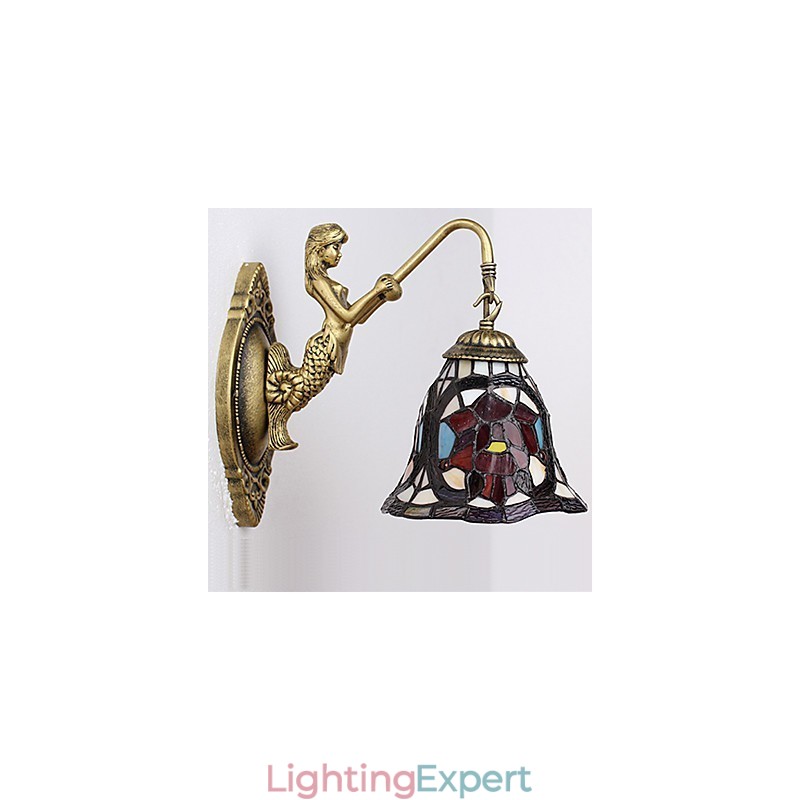 European Contracted Rural Creative Wrought Iron Wall Lamp Lights