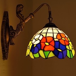 European Contracted Rural Creative Wrought Iron Wall Lamp Lights