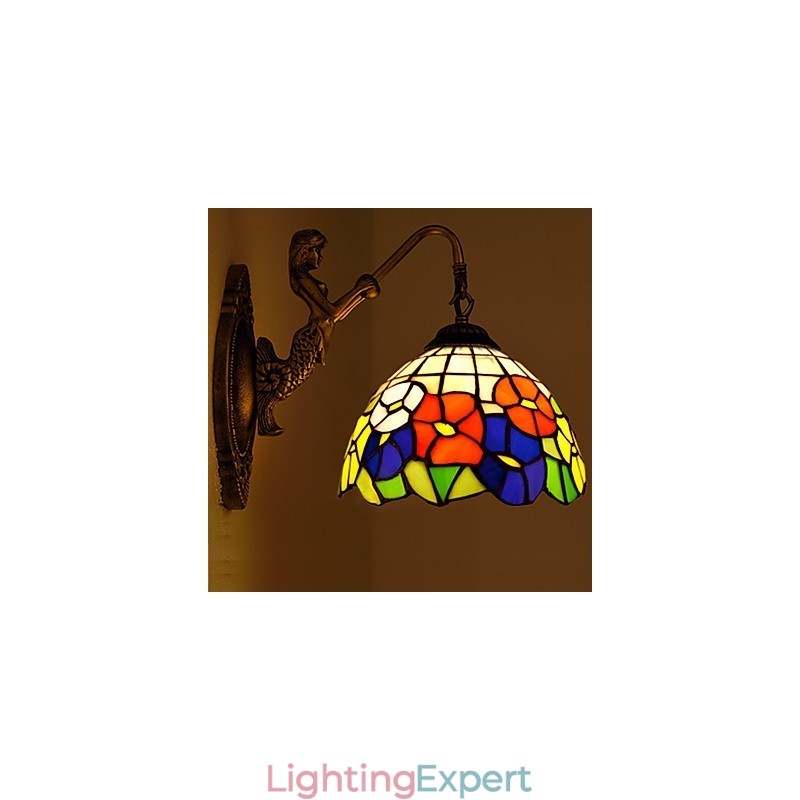 European Contracted Rural Creative Wrought Iron Wall Lamp Lights
