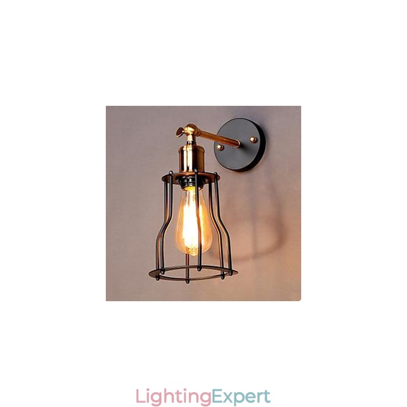 Literature And Art Character Designer Iron Frame Wall Lamp