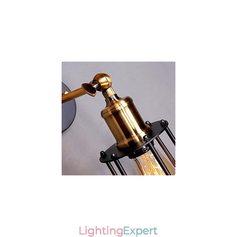 Literature And Art Character Designer Iron Frame Wall Lamp