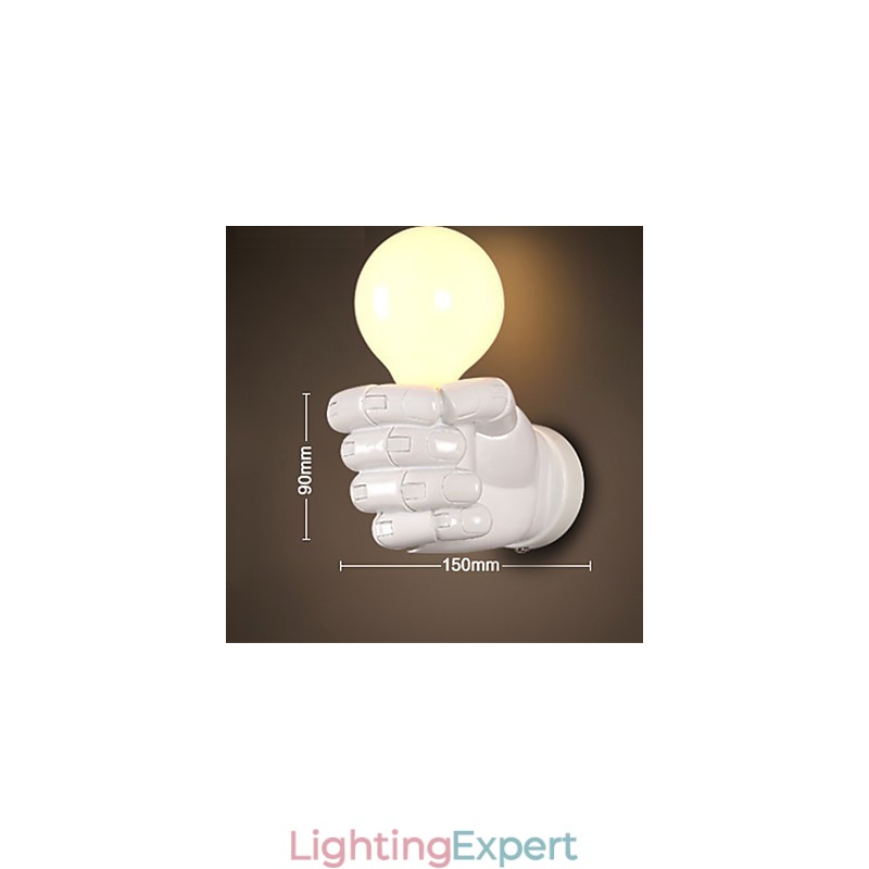 European Wall Right Hand Creative Retro Fist Wall Lamp Lights