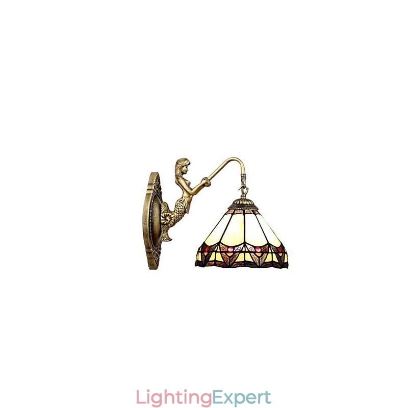 European Contracted Rural Creative Wrought Iron Wall Lamp Lights