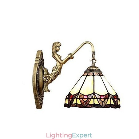 European Contracted Rural Creative Wrought Iron Wall Lamp Lights