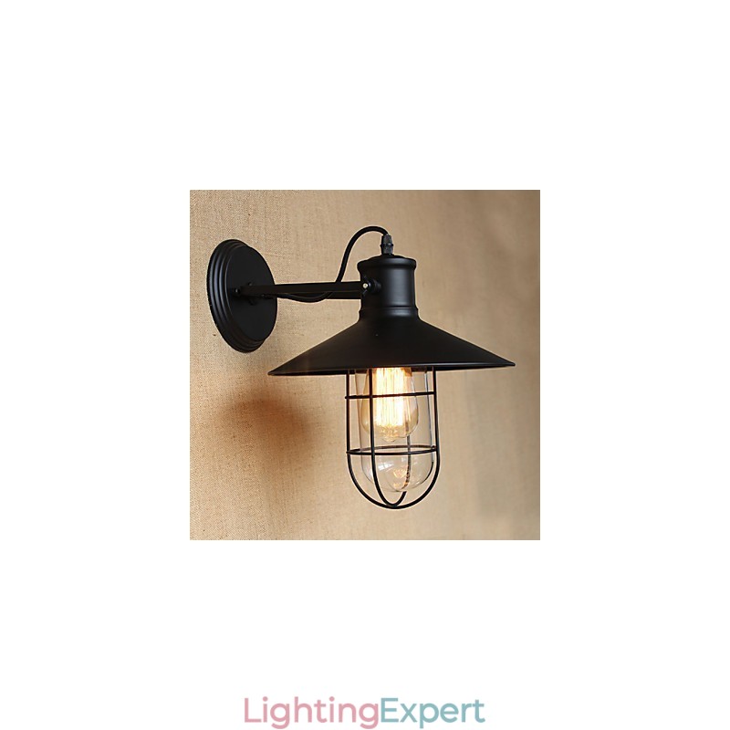 American Country Style Corridor Bar Decoration Of The Head Of a Bed Wall Lamp
