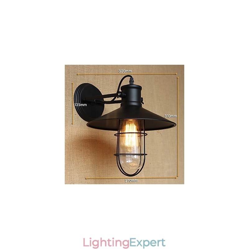 American Country Style Corridor Bar Decoration Of The Head Of a Bed Wall Lamp