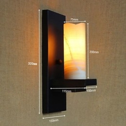 Cylindrical American Country Style Living Room Pastoral Aisle Warehouse Industry Bedside Bar Decorative Wall Sconce