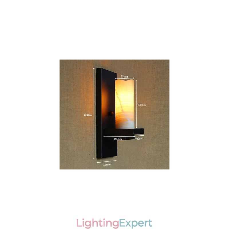 Cylindrical American Country Style Living Room Pastoral Aisle Warehouse Industry Bedside Bar Decorative Wall Sconce