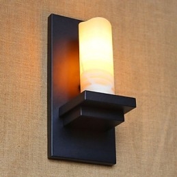 Cylindrical American Country Style Living Room Pastoral Aisle Warehouse Industry Bedside Bar Decorative Wall Sconce