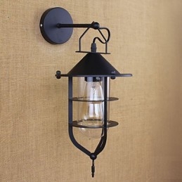 Retro Clothing Store Restaurant Scene Decorative Wall Sconce