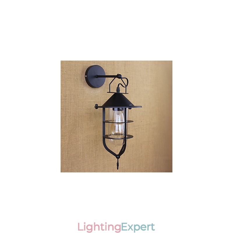 Retro Clothing Store Restaurant Scene Decorative Wall Sconce