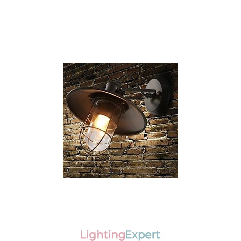 American Country Personality Contracted Style Warehouse Cage Wall Lamp