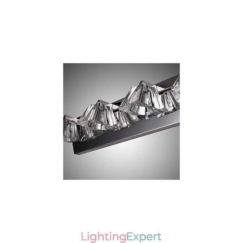 Modern Wall Light with Glass Shade 4 Lights Mirror Front