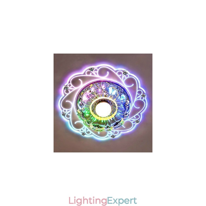 Crystal Ceiling Lamp Spotlight SMD 3W Creative Lamp Tube Light Colorful Color Dome Light