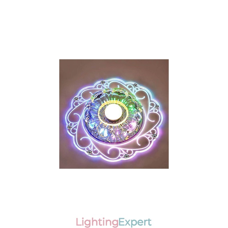 Crystal Ceiling Lamp Spotlight SMD 3W Creative Lamp Tube Light Colorful Color Dome Light