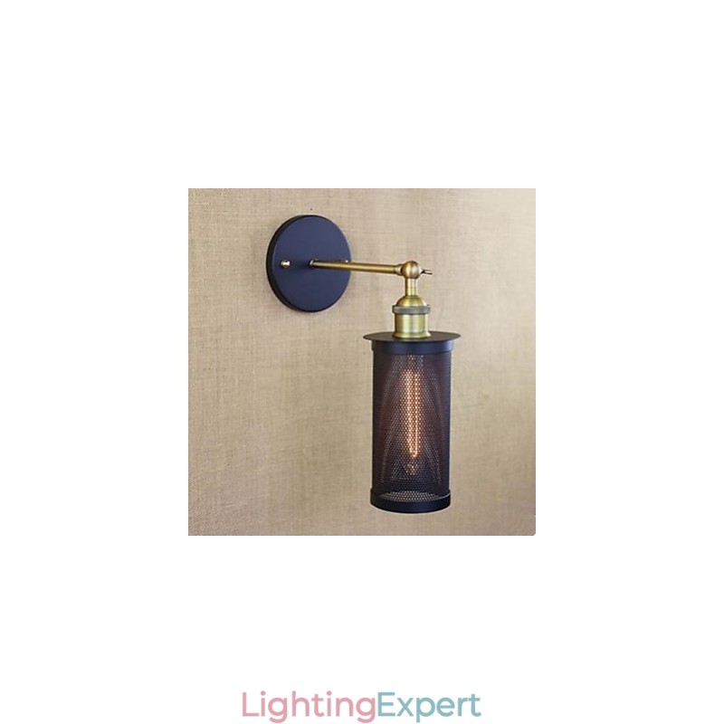 Wall Lamp Wrought Iron With Iron Net