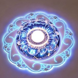 Crystal Ceiling Lamp Spotlight SMD 3W Creative Lamp Tube Light Colorful Color Dome Light