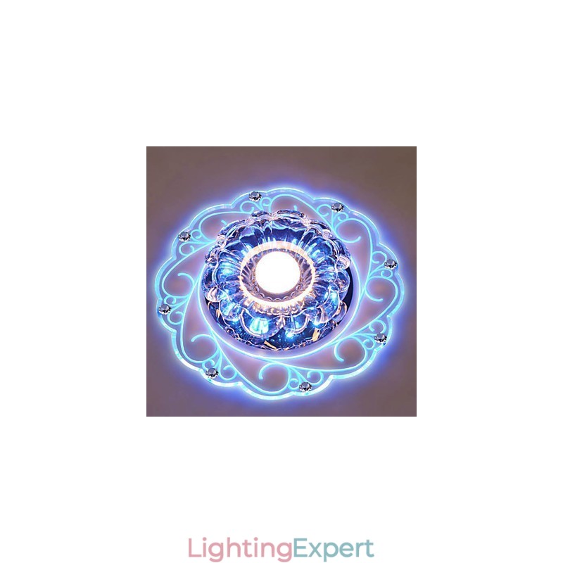 Crystal Ceiling Lamp Spotlight SMD 3W Creative Lamp Tube Light Colorful Color Dome Light