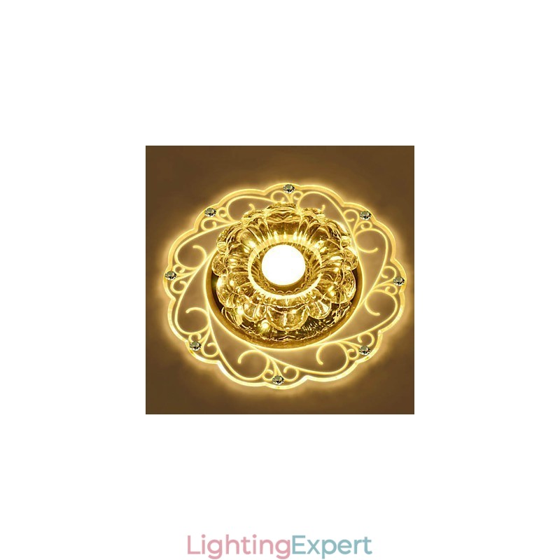 Crystal Ceiling Lamp Spotlight SMD 3W Creative Lamp Tube Light Colorful Color Dome Light