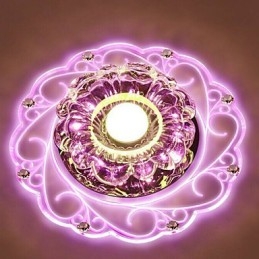 Crystal Ceiling Lamp Spotlight SMD 3W Creative Lamp Tube Light Colorful Color Dome Light