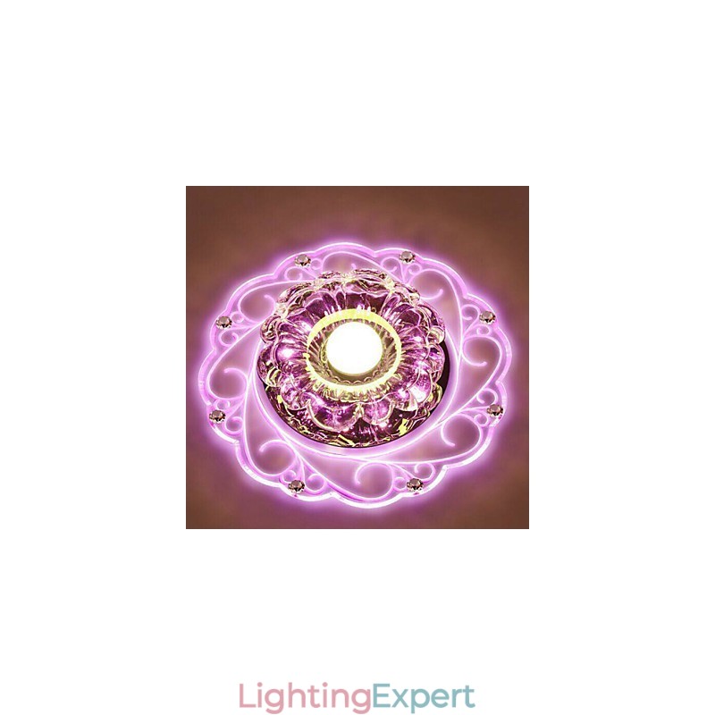 Crystal Ceiling Lamp Spotlight SMD 3W Creative Lamp Tube Light Colorful Color Dome Light