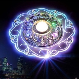 Crystal Ceiling Lamp Spotlight SMD 3W Creative Lamp Tube Light Colorful Color Dome Light