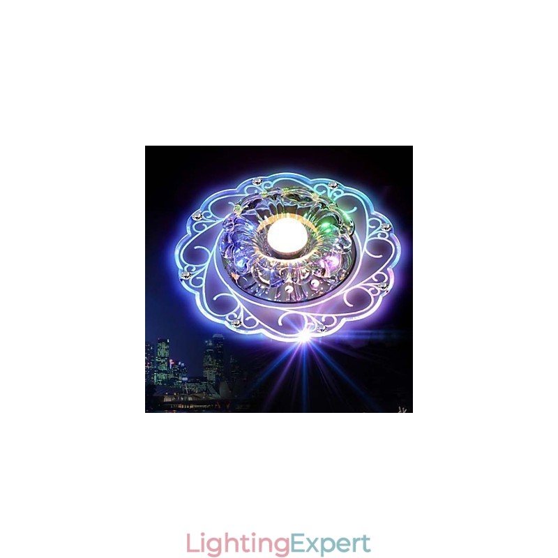Crystal Ceiling Lamp Spotlight SMD 3W Creative Lamp Tube Light Colorful Color Dome Light