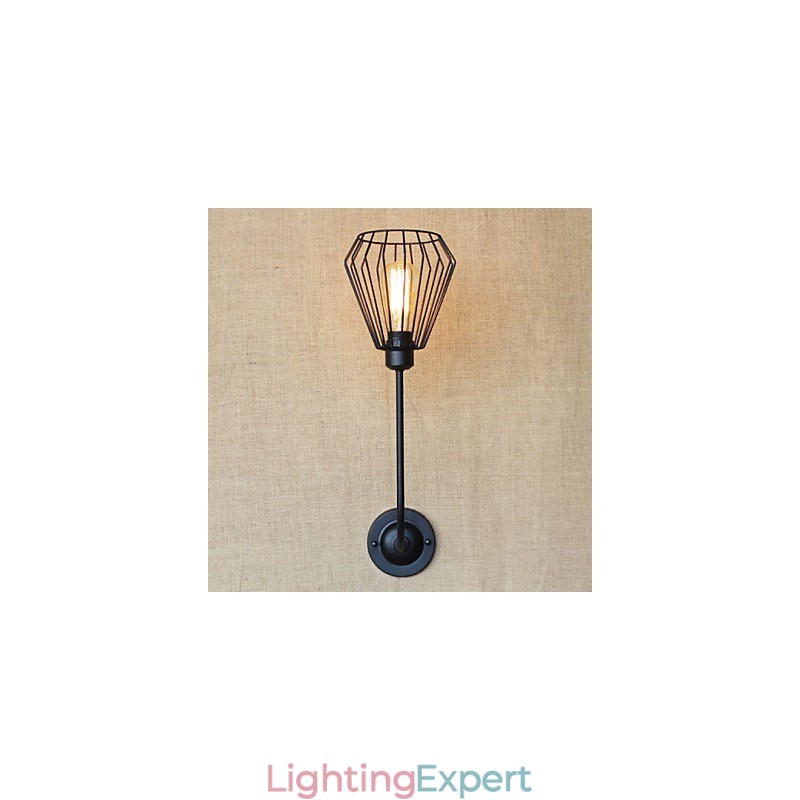 American Country Creative Iron Elbow Antique Single Head Lamp Bedside