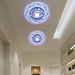 Crystal Ceiling Lamp Spotlight SMD 3W Creative Lamp Tube Light Colorful Color Dome Light