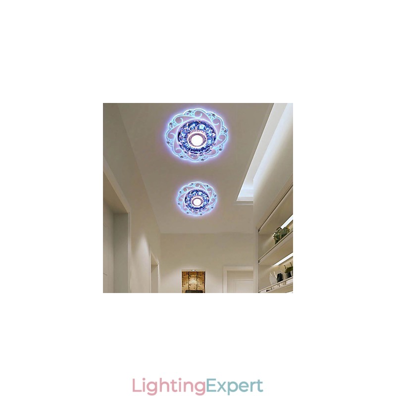 Crystal Ceiling Lamp Spotlight SMD 3W Creative Lamp Tube Light Colorful Color Dome Light