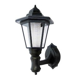 Solar Power Wall Light Black Shade