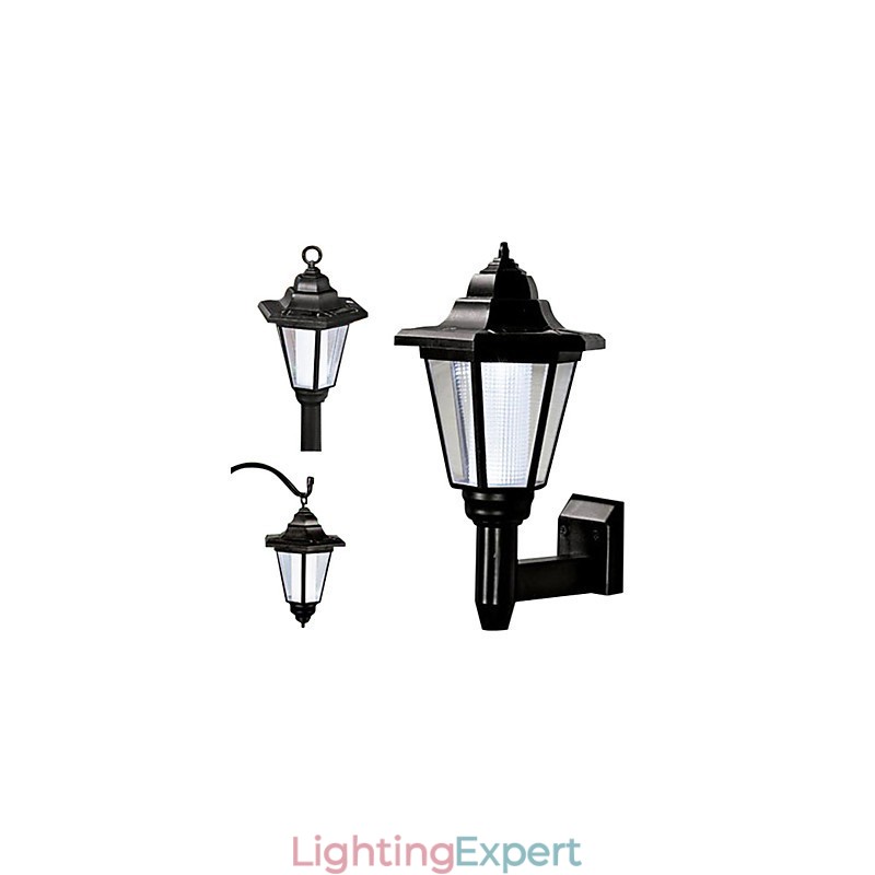 Solar Power Wall Light Black Shade