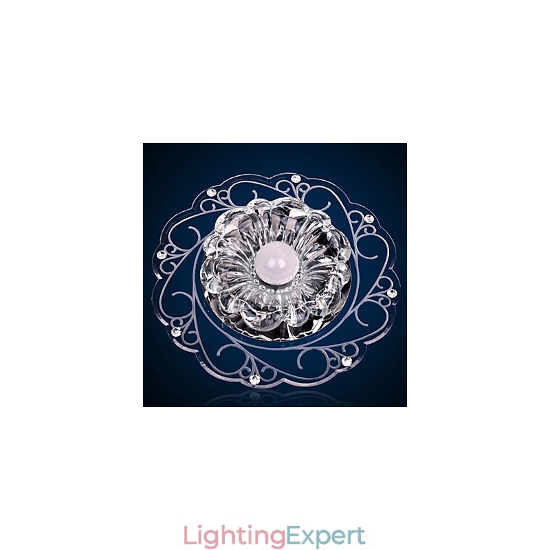 Crystal Ceiling Lamp Spotlight SMD 3W Creative Lamp Tube Light Colorful Color Dome Light