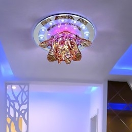 Circular Crystal Idea Ceiling Lamp Tube Light To Absorb Dome Lamp Light