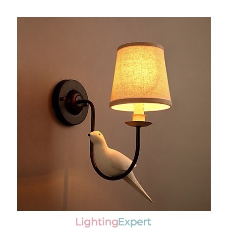Northern American Birds European Creative Cloth Art Wall Lamp Lights Northern American Birds European Creative Cloth Art Wall Lamp Lights